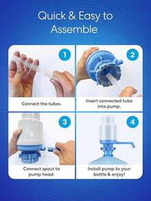 Brio - Bomba manual universal de agua potable - Plateado - Ver 8