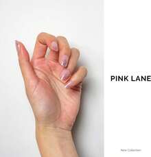 NAILOG Tiras Semicuradas De Gel Para Uñas, 34 Piezas Pegatinas De Gel Para Uñas De Calidad Salon, Envolturas De Uñas De Larga Duración Para Mujeres Con Acabado De Gel Suave (Pink Lan - 1 - Ver 3