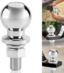3.5T Kugelkopf Anhängerkupplung Kupplungskugel für Quad ATV Traktor Kugelkupplung Ø50mm - Silber - Übersicht 1