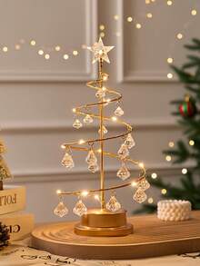 1 Artificial Christmas Tree Light Set, With Stars On The Top And Powered By Batteries (Battery Not Included) - Suitable For Holiday Room Decoration, Birthday Parties And Gift Giving, Christmas Decorations Christmas Decoration XMAS Decor Christmas Tree Gift Decor Thanksgiving Wedding Home Decor Home Decor Fall Decor Autumn Decor Birthday Decorations For Gifts Party Supplies Indoor Outdoor Garden Holiday Festival Decor Halloween Decor Wall Decor Halloween Ornaments