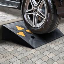 Rubber Curb Ramps, 2 Pack, 4.3 Inch Lift Height, Heavy Duty, 33069 Lbs/15 T Capacity, Threshold Ramps, Driveway Ramps With Stable Grid Structure For Cars, Wheelchairs, Bicycles, Motorcycles - 4.3 Pulgadas - View 9