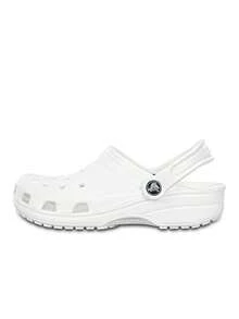 Crocs Dép thể thao nữ Clog cổ điển thoáng khí thoải mái nhẹ thân thiện với da dễ vệ sinh đi biển hồ bơi mặc hàng ngày màu trắng 10001-100 - Trắng - Xem 1