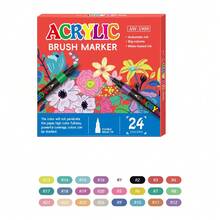 168 Farben Acrylfarb-Stifte, Doppelspitzen Kunst-Markerset, Feinspitzen Marker geeignet für Felsen-Malerei, Holz, Leinwand, Stein, Glas, Keramik, DIY Basteleien, Kunstschulbedarf