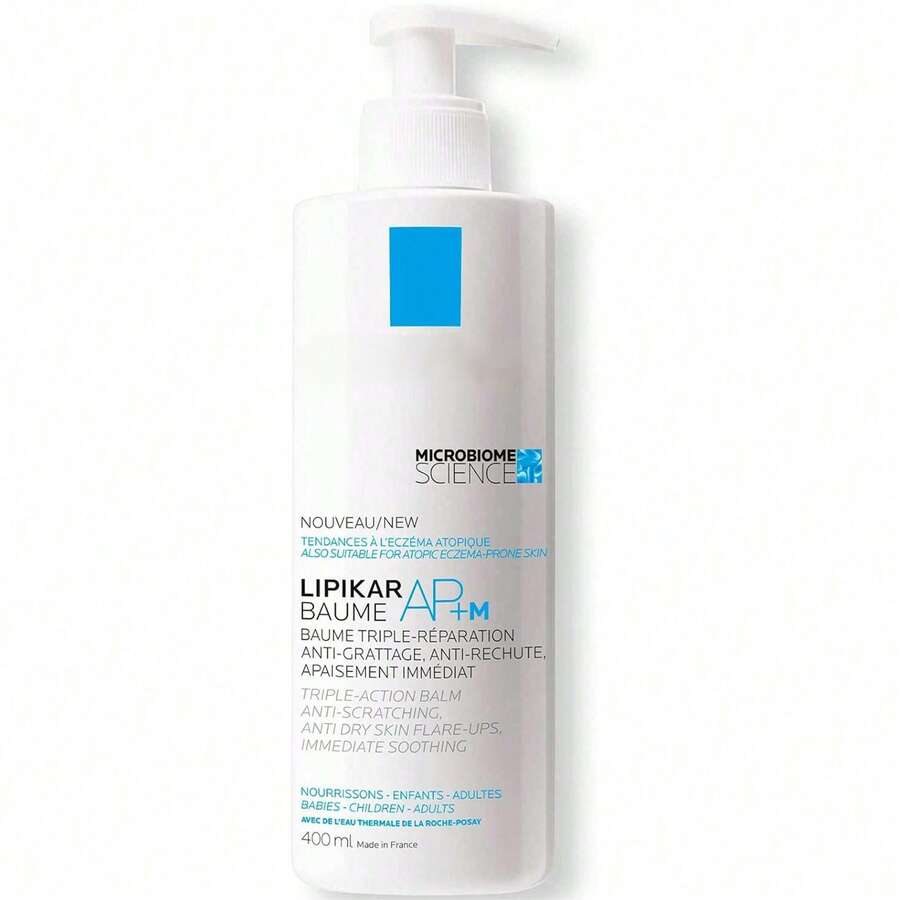 Crema Hidratante La Roche Pose Lipikar Baume AP+M Piel Seca o con Eczema 400ml Hidratación Intensiva Body Restaurador Calma Sensación Irritación Renovación Cutánea Dermatológica - Blanco - Ver 1