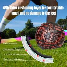 1 pieza Balón de fútbol de entrenamiento de tamaño 5 premium: Diseñado para la práctica en equipo al aire libre, deportes escolares y diversión. Duradero y perfecto como regalo para días festivos (Día del Maestro, San Valentín, Halloween, Navidad, Acción de Gracias)