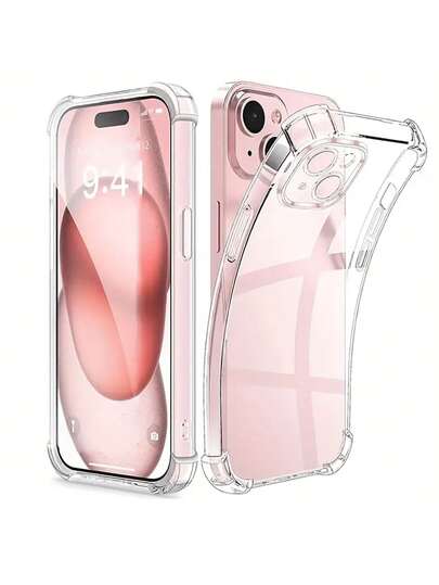 حافظة هاتف شفافة واقية مع سلسلة هاتف محمول متوافقة مع سامسونج جالاكسي S25، S24، S24 بلس/S24+، S24 أولترا، S24 FE، S20، S21، S22، S23 ومتوافقة مع آيفون 11/11 برو/11 برو ماكس، 12/12 برو/12 برو ماكس، 13/13 برو/13 برو ماكس، 14/14 برو/14 برو ماكس