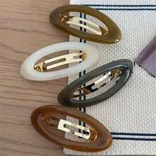 2pcs/1pc Women 4.53in/11.5cm Leopard Print Tortoiseshell Plastic Hair Clips, Fashion Versatile Elegant Minimalist Solid Color Hair Claws, Suitable For Daily, Casual, Party, Commute, Beach, Bun, Ponytail, Washing Face, Makeup, Accessory Fall Fashion Animal Print Claw Clips Autumn Hair Accessories Hair Clutch Clips For Hair Winter For Vacation Outfits Woman - Multicolor - View 11