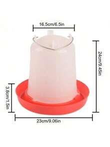 1/1.5/3/5/9公斤容量自动鸡饲料和饮水器，家禽喂食和饮水设备，适用于鸡、鸽子、鹌鹑、农场动物饲料/水桶，无人值守喂食和饮水设备