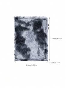 BATSIOE Dreamy Tie-Dye Plush Women's Wallet Fresh Gradient Soft Texture Card Holder Zipper Coin Purse Wallet Cute Student Bag Suitable For Daily Commute For Men Wallet Mini Wallet Small Wallet For Women Wallet