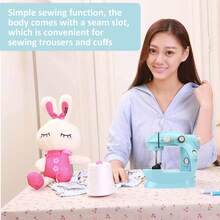 202A Home Mini Electric Sewing Machine With Expansion Board & 99-Piece DIY Box For Home & Crafting Fun - EU E Type Plug(220-240V) - View 4