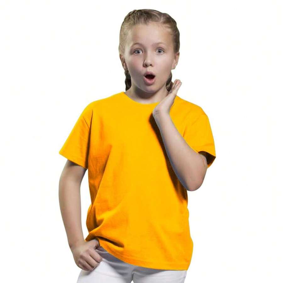 Childrens Kids Perfect Print Tee (Sunflower) - Yellow - View 1