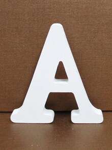 1pc Wooden Decorative Letter Design Home Decor Crafts, Free Combination Decorative Freestanding Wooden Letter Slices For Handicrafts, Family Gatherings, Birthday Parties, Weddings And Other Event Decorations