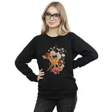 Disney Damen Bambi Wiesen Sweatshirt (Schwarz)