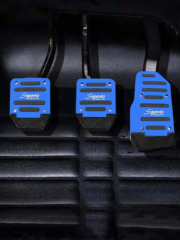 3pcs Universal Car Brake & Accelerator Foot Pedal