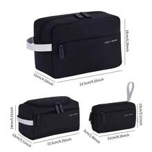 New Fashionable Versatile Toiletry Bag, Multi-Functional Outdoor 3-In-1 Storage Set (Three Pieces/Single Piece), Unisex Large Capacity Handheld Organizer For Business Travel & Commuting