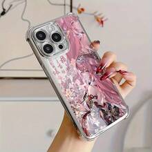 Funda de Teléfono Honkai Star Dome para iPhone 17 Air 16 16e 15 14 13 12 Mini 11 Pro Max X XR XSMAX 8 7 e Plus, Marco Plateado, Funda Transparente Antigolpes, Diseño Simple Creativo y Lujoso, regalo Christmas navideño para Navidad, accesorio de móviles, funda navideña resistente. - transparente - Ver 2