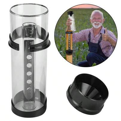 Holman Professional Rain Gauge Cylinder Rainfall Catcher Reader 250mm Capacity