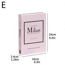 1/3 Peças Decoração de Livro Falso Dobrável Moderno, Livros Artificiais de Estilo Nórdico para Sala de Estar, Casa, Decoração de Loja, Adereços de Fotografia