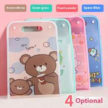 Cute Cartoon A4 Vertical Hand-Held Multi-Layered Accordion Bag For Office Document Storage, Student And White-Collar Worker Use, Suitable For Test Papers And Materials Organization. - Multicolor - View 1