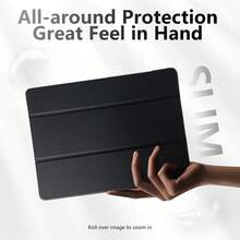 1 pieza Funda compatible para iPad Pro 11 2024 10th 10.9 pulgadas 10.2 9.7 Mini6 con ranura para lápiz y bolígrafo, cubierta acrílica transparente para niños