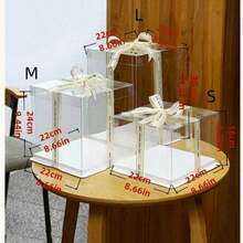 1pc Party/Holiday Packaging Box, 1-Layer, 2-Layer, 3-Layer Gift Storage Box - 白色 - 查看 4