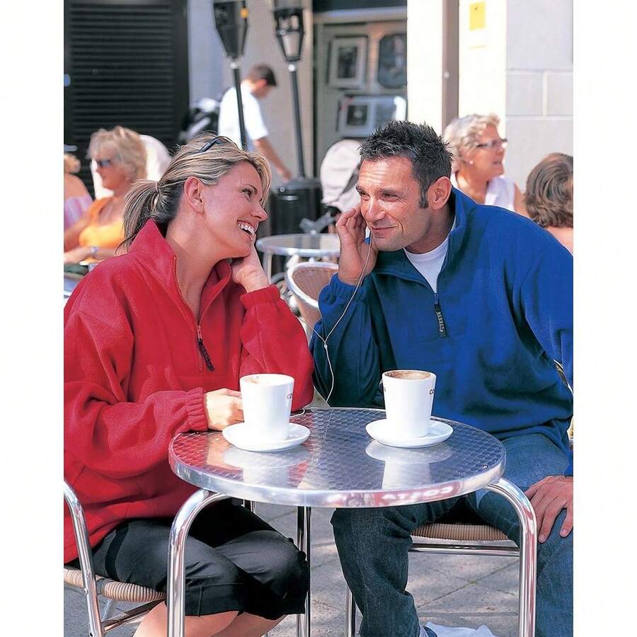 Result Unlined Active 1/4 Zip AntiPilling Fleece Top (Red) - Red - View 1