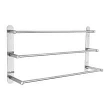304 Stainless Steel Three-Tier Towel Rack Silver - Silver - View 6