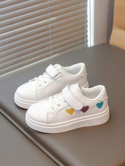 New Kids Sports Shoes, Girls Boys Soft Sole Non-Slip Casual Sneakers, Simple Design For Little Girls And Boys, Versatile Daily Fashion Skate Shoes