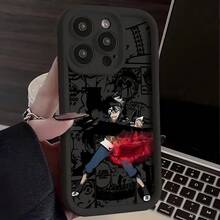 Funda de teléfono de anime popular compatible con 16, 15, 14, 13, 12, 11 Pro,, XR, XS, X,, 8 Plus, con un respaldo suave de TPU para protección caídas.17  17promax - Negro - Ver 5