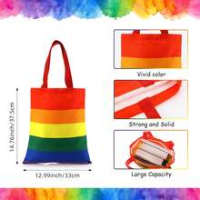 A2LH Reginary Tote Bag Bag Beach Reusable Laptop Handbags With 6 Pcs Round Pins Cute Badge Women Men Work Study Wedding Party Gifts, 14. 76 X 12. 99 - 1 - 查看 7
