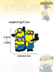 Minions 1/5pcs Minions Brooch Suitable For Clothes, Bags, Shoulder Straps, Pencil Cases, Unique And Beautiful, Can Be Used To Decorate Clothes And Bags, Can Be Given As Gifts To Friends, Suitable For Parties