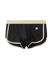 3pcs Cotton Ribbed Solid Color Boxer Briefs For Men - Multicolor - View 3