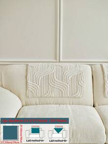 1 pieza Funda de cojín de sofá de felpa gruesa y suave de estilo minimalista, protector de sofá a prueba de mascotas, antideslizante y antipolvo, funda decorativa de sofá, fácil de limpiar, se ajusta a sofás de 1 a 4 plazas, sofás en forma de L, adecuado para sala de estar, dormitorio, estudio, oficina, fiesta, club, exterior