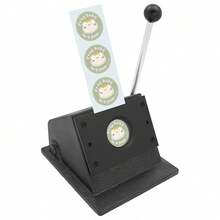 ZhdnBhnos 58mm/37mm DNYSYSJ 57mm Round Punch Die Cutter Paper Badge Special Card Cutting Machine For Making Badges - 37mm - View 1