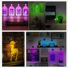 1 Stück LED wiederaufladbare Wandleuchte, magnetischer Scheinwerfer, dimmbare Malerei Beleuchtung, Nachttischlampe, Augenpflege Schlafzimmer Nachtlicht, kabellos ohne Bohren, 360° drehbar mit Touch-Steuerung, mit 2000mAh Lithium-Akku, nicht wasserdicht aus ABS und Kunststoff