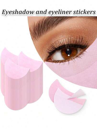 Adesivos de sombra para os olhos 100/50/30/20/10 unidades, adesivos de delineador para sombra, ferramentas de maquiagem para os olhos respiráveis, capas de maquiagem para os olhos, modelos de sombra, adesivos de delineador, adesivos para extensão de cílios, ferramentas de aplicação de beleza, almofada de sombra sem fiapos, delineador, batom, capa protetora sem fiapos, usado para extensão de cílios, adesivos de isolamento de maquiagem para sombra, almofada descartável sem fiapos, ferramentas de maquiagem para extensão de cílios postiços. 100/50 unidades