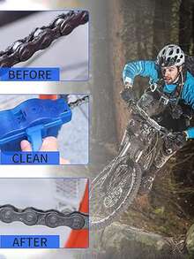 Portable Mountain Bike Chain Cleaner: Easily Clean Your Chain - Suitable For Cyclists And Mountain Bikers - Ideal For Outdoor Activities - Great Gift For Cycling Enthusiasts