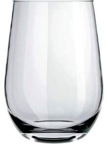 Juego de 12 vasos de vidrio transparente de Dubái, elegante para restaurante, fiesta, té helado, cerveza, jugo, cóctel, limonada (350ml 12) - 480 ml 12 - Ver 3
