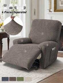 1 件加厚分体躺椅套防滑休闲躺椅套提花单人沙发套适用于客厅卧室酒店