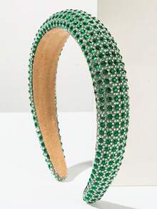 Thick Sponge Korean-Style Headband With Sizeable Rhinestone And Faux Pearl Decor, Suitable For Women And Women's Everyday Outings, Multi-Functional Hair Accessory For Washing Face Or Styling Hair , Hairband, Hair Hoop Headbands Head Accessories Beauty Home Hair Accessories - Multicolor - View 41