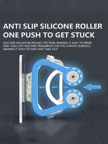 8 piezas Organizador de escobas montado en la pared de uso pesado con ganchos de bloqueo - Ahorro de espacio, sin necesidad de perforar, se adapta a escobas, trapeadores, cepillos - Excelente para garaje, baño, cocina, armario, dormitorio - Multicolor - Ver 7