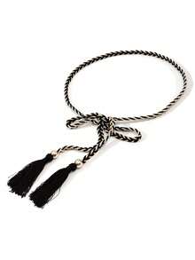 1条手工编织超长黑色腰绳 - 腰繩 - 查看 2