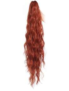 Extensión de cola de caballo de 26 pulgadas de largo de fibra sintética resistente al calor, adecuada para que las mujeres la usen en fiestas y uso diario.