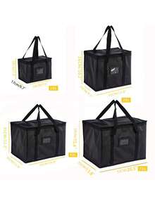 Insulated Thermal Cooler Bag Drink Storage Large Chilled Bags Cool Lunch Foods Lunch Box Zip Picnic Tin Foil Food Panier Repas - Multicolor - View 5