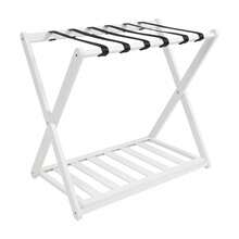 White Luggage Rack 2 Pack Luggage Rack For Guest Room Folding Luggage Rack - White - View 6
