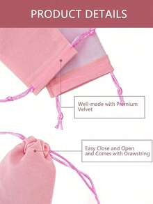 10-Piece Velvet Jewelry Bags, Jewelry Pouches With Drawstring- Soft Drawstring Gift Bags For Weddings, Parties, Valentine'S & Anniversaries