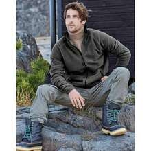 Mens Full Zip Active Lightweight Fleece Jacket (Dark Grey) - Dark Grey - View 1