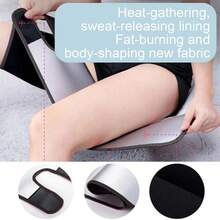 银离子涂层腿部排汗增强带，腿部训练带，腿部肌肉塑形带，男女通用 - 銀色 - 查看 16