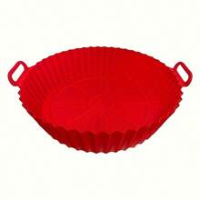 1 Silicone Air Fryer Tray Pad&Baking Pad - Non Stick 3D Circular Design, Resistant To High Temperatures Up To 356 ° F, Evenly Distributed Heat Suitable For Air Fryers And Ovens,  Silicone (Color Random), Air Fryer Accessories, Oven Kitchen Tools