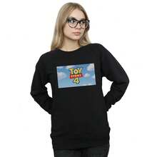 Disney Damen/Frauen Toy Story 4 Cloud Logo Sweatshirt (Schwarz)